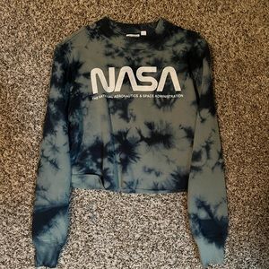 Tie Dye cropped crewneck